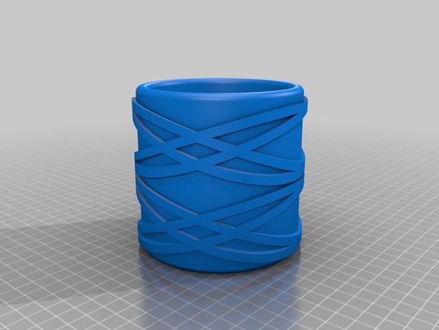 pote de lápis cor os acessórios cache fleur 3D print model - Mito3D