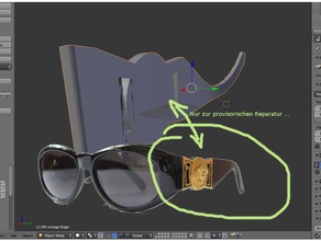 versace sunglasse b gel Brille gianni 3d print model - Mito3D