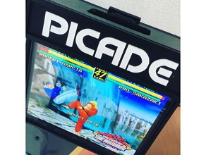 marquesina pimoroni picade juegos de video arcade raspicade 3d print model - Mito3D