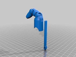 my customized knick's prosthetic finger v355 wrist link robotics 3d print model - Mito3D