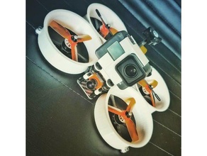 shendrones cinewhoop v1 gopro zero vibration mount reelsteady go ready r c vehicles 3d print model - Mito3D