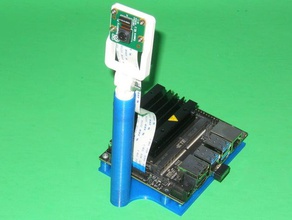 jetson nano de base la caméra robotique plaque nvidia raspberry pi camera 3d print model - Mito3D