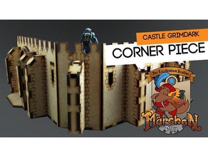 castle grimdark hobby fantasy laser cut wargaming 3d print model - Mito3D