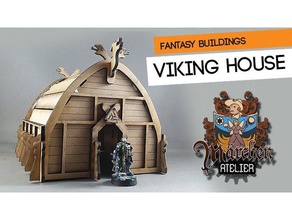 viking casa hobby láser de corte norse 3d print model - Mito3D