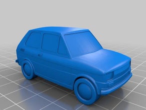 fiat 126p maluch 1 64 scala giocattolo & accessori di gioco auto gaslands hotwheels scatola fiammiferi il polacco sovietica 3d print model - Mito3D