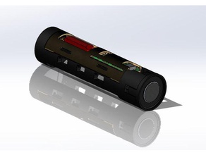 proffie titular chassi 28mm de diâmetro -versão curta - 110 mm A impressão 3d sabre luz 3d print model - Mito3D