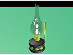 moderne lampe à huile 3d print model - Mito3D