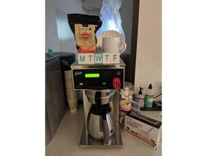Tag der Woche Anzeige Wochentagen - Organisation Kalender Kaffee Küche-tool office 3d print model - Mito3D