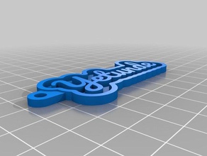 yetunde customized key chain keychains 3d print model - Mito3D