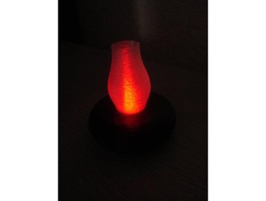 tea light lampe d'ambiance diy ambiance lamp led holder lighting 3d print model - Mito3D