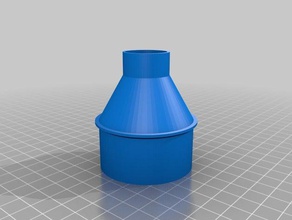 2,25 pollici shop vac tubo adattatore parti su misura 3d print model - Mito3D