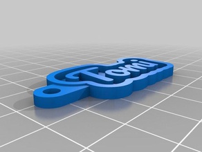 tomi customized key chain keychains 3d print model - Mito3D