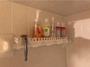 douche porte-serviettes étagère la salle de bains baignoire caddy 3d print model - Mito3D