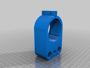 3018 spindle holder 40mm cutout laser parts 3d print model - Mito3D
