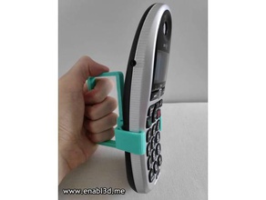 accessibility handle - bt 4600 dect phone household 3dprintable 3d printing aid bt4600 disability grip holder 3d print model - Mito3D