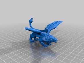 rideable griffon mount toy & game accessories d&d dnd dungeons dragons greece pathfinder steed 3d print model - Mito3D