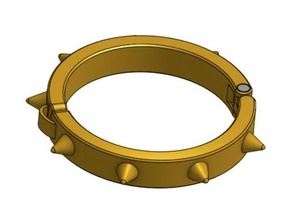 le rappeur de spike bracelet les bracelets 3d print model - Mito3D