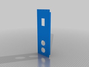 my customized parametric kossel base panel 3d printer parts 3d print model - Mito3D