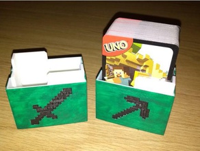 uno minecraft scatola di carta giocattolo & accessori gioco box carte 3d print model - Mito3D