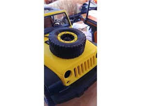 la rueda de repuesto 1 8 escala jeep 3dsets vehículos coche rc 3d print model - Mito3D