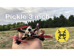 pickle 3inch micro fpv quadcopter marco de accesorios r c vehículos caddx drone foxeer geprc runcam teamblacksheep palillo dientes 3d print model - Mito3D