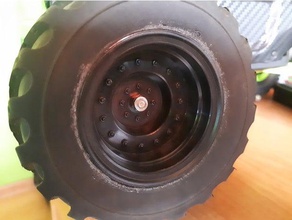 wltoys 12428 12mm wheel hub extension hbx wheels r c vehicles 3d print model - Mito3D