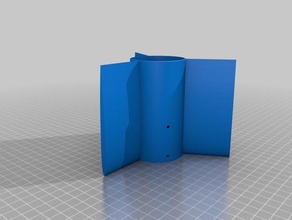 aletas y portamotor La impresión en 3d 3d print model - Mito3D