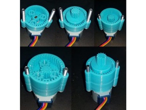 apilable 4 1 caja de engranajes planetaria 28byj-48 motor paso a la electrónica 3d print model - Mito3D
