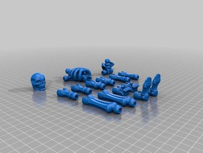 extra esqueleto bônus partes arte interativa 3d print model - Mito3D