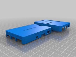 raspberry pi enclosure domain name screwless tooless design electronics case 3d print model - Mito3D