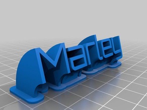 marley bureau de personnalisé 3d print model - Mito3D