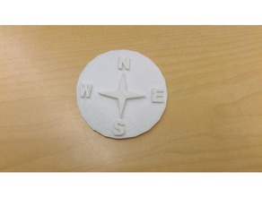 compass cardinal directions 3d print model - Mito3D