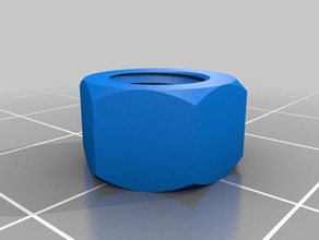 6mm nut parts customized 3d print model - Mito3D