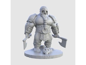 dwarf miniature - roidax swole son gymbro iron pumpers clan toys & games boardgame boardgames figure miniatures tabletop gaming 3d print model - Mito3D