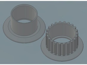 gt2 temporização polia 22t Impressora 3d de peças 3d print model - Mito3D