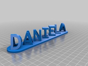 andrea daniela sinais e logotipos personalizado 3d print model - Mito3D