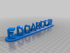 edoardo federica signs & logos customized 3d print model - Mito3D