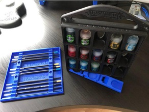 kale boya & fırça proje kutusu 40k 200 mm Baskı warhammer oyuncak oyun aksesuarları 3d print model - Mito3D