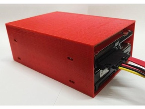 personalizável 25 35 hdd de armazenamento eletrônica unidade disco rígido openscad rack 3d print model - Mito3D