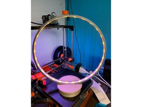lámpara de leds circulaire decoración 3d print model - Mito3D