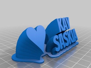 kay saskia office customized 3d print model - Mito3D