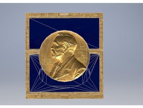nobel medalha de sketch up inventor arquivos ferramentas arte prêmio 3d print model - Mito3D