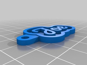 joe Schlüsselanhänger kundengebundene 3d print model - Mito3D