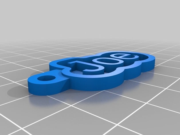 joe keychains customized 3D print model - Mito3D