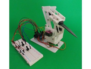stabbybot v1 in der Robotik 2dof arduino arm diy Messer Roboter 3d print model - Mito3D