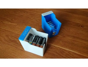 boitier verser des pieux Imprimante 3d accessoires boite piles la pile rangement 3d print model - Mito3D