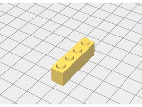 brique de lego 1x4 A impressão 3d testes 3d print model - Mito3D