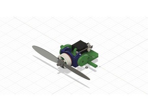 rc motor tilting thrust vectoring mechanism r c vehicles flying wing parts vector control 3d print model - Mito3D