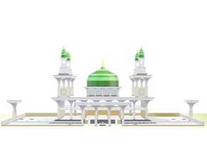Moschee 3d-drucken 3d print model - Mito3D