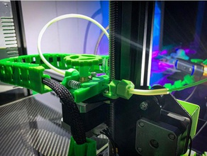 havagazı borusu kelepçe kilitleme inşa ender & cr-10 filaman rehberi 3d yazıcı aksesuarları creality cr10 3 filament aracı daha az 3d print model - Mito3D